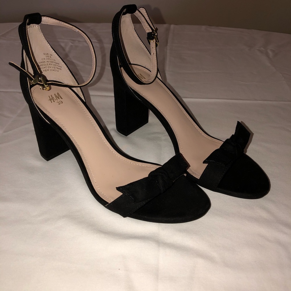 black high heels